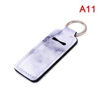 1 vnt Creative Keychain nešiojamieji lūpų dažų dėklai uždengia balzamų laikiklius, raktų pakabukus, dovanas