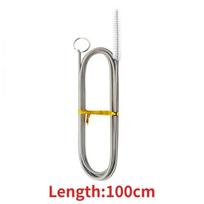 Refrigerator Drain Dredge Cleaning Set Long Flexible Refrigerator Scrub Brush Water Dredging Tool Water Tube Cleaning Coil Brush gray