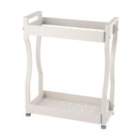 Coffee Bar Storage Rack Double Layer Cabinet Shelf Stainless Steel Countertop Organizer with 30cm / 11.8in