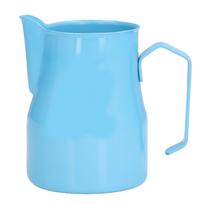 Milk Frother Cup Olecranon Outlet Draw Mouth Design Skull Pattern Stainless Steel Milk Frothing L mėlyna