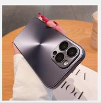 2025 Luxury Laser Aurora CD Pattern Matte Case For iPhone 16 15 14 13 12 11 Pro Max 16 Plus Soft Bumper Shockproof Armor Hard Cover For Iphone 15 Pro black