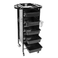 6 Tiers Storage Rack Trolley Cart With Wheels For Hair Salon & Beauty Salons raudona