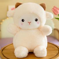 Cute Poker Lamb Doll Gift Box Graduation Season Doll Plush Toys Gifts for Best Friends Birthday Gifts for Girls 25Cm
