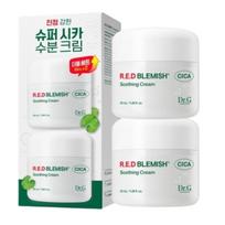 Dr. G Red Blemish Cica Soothing Cream 50ml+50ml - Calming & Hydrating Moisturizer for Sensitive Skin, Anti-Redness, Acne Treatment, 50ml+50ml