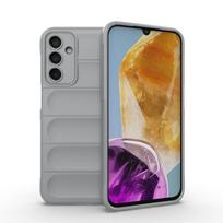 For Samsung Galaxy M55 M15 F15 5G Back Cover Phone Case Soft Liquid Silicone Anti-fall Shockproof Protect Funda Coque For Galaxy F15 pilka spalva