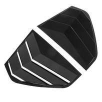 2PCSSet Car Rear Window Louver Side Vent Cover Stepped Black Replacement for MK8 2020?2021