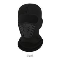Winter Windproof Fleece Ski Mask Balaclava Headwear Motorcycle Thermal Face Mask Bandanas juoda