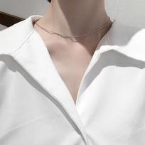 Whole Body Round Bead Choker Necklace Japanese and Korean Chic Versatile Simple Collarbone Chain for Women