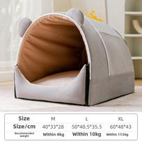 Dog Kennels Are Universal In All Seasons and Can Be Fully Removable for Small and Medium-sized Dog Pet Supplies S brown