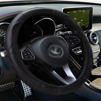 Cross-Border Sports Carbon Fiber Elastic Steering Wheel Cover 38 cm juoda