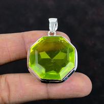 Faceted lemon topaz pendant 925 sterling silver pendant genuine gemstone pendant handmade boho pendant awesome silver jewelry gifts for mom