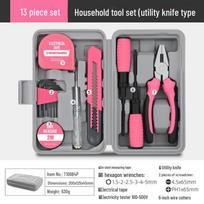 Multifunctional Electric Household Tool Set with Screwdriver, Wrench, and Small Toolbox