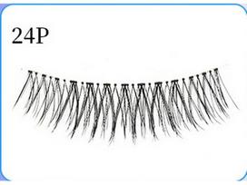 Natural One-Piece False Eyelashes - Whole Cluster and Subtle Flame Design. gray