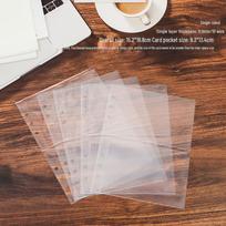 A5 DIY Detachable 6-Hole Acrylic Loose-Leaf Transparent Binder Notebook gray