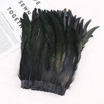 25-30cm Uodegos Plunksnų Audinio Juostelės Sceniniam Kostiumui DIY Dekoravimui gray