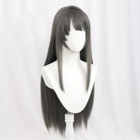 Sakurajima Mai Cosplay Wig Rascal Does Not Dream Of Bunny Girl Senpai Long Straight Black Gray Hair Anime Wigs + Wig Cap One Size gray