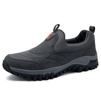 Žieminiai laisvalaikio batai vyrams, kvėpuojantys Zapatillas Hombre, įsispiriami, minkšta platforma, lauko vyriški sportbačiai, neslystantys, žygio batai 37 pilka spalva