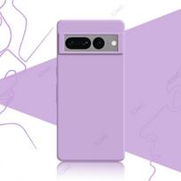 Mobile Phone Case for Google Pixel 7 A Pro 7A Pixel7 5G 360 Soft Luxury Square Liquid Silicone Back Cover Anti Fall Bag Pixel 7 violetinė