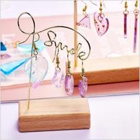 Crystal Drop Gel DIY Jewelry Fourteen Grid Mirror Resin Silicone Mold Earrings Pendant Earring Mold Jewelry Making Tools brown