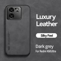 For Xiaomi 13T Pro Case Built-in Metal Plate Phone Case For Xiaomi Mi13T Mi 13T 13 T Pro Xiaomi13T Leather Magnetic Back Cover For Mi 13T tamsiai pilka spalva