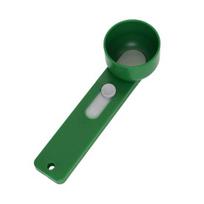 Yousheng Precision Powder Scoop with Slide Funnel Mess-Free Measuring Spoon for Protein Coffee Detergent BPA-Free Plastic Portion Control Tool A žalia