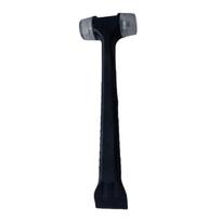 2 in 1 Rubber Hammer Floor Tile Door and Window Installation Plastic Shovel Seam Rubber Hammer with Ergonomic Grip juoda