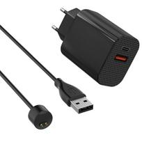 12W Mains Charger + Cable Compatible with Xiaomi Mi Band 7/Mi Band 6/Mi Band 5 - Phonillico® Watch Charger juoda