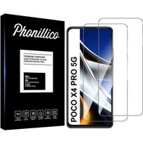 Tempered Glass for Xiaomi POCO X4 PRO 5G [Pack 2] Phonillico® Screen Protector Glass Film skaidri