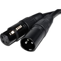 XLR Male to XLR Female 3-pin Cable - 1.5m - Microphone Sound Speaker Amplifier DMX Console Phonillico® juoda