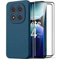 Case for Xiaomi Redmi Note 14 Pro Plus 5G - Navy Blue + 2 Tempered Glass - EFConnection®
