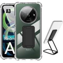 Case - E.F.CONNECTION - For Xiaomi Redmi A3 - Shockproof - Ultra Transparent - 3-in-1 Magnetic Ring