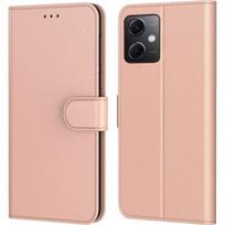 Coque de protection - E.F.CONNECTION - Redmi Note 12 - Cuir synthétique - Rose - Anti-rayures