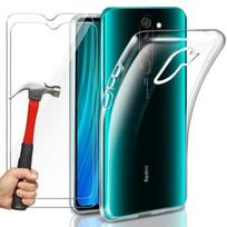 Coque de Protection - E.F.CONNECTION - Redmi Note 8 Pro - Souple - Transparent - Verre Trempé