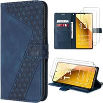 Case For Xiaomi Redmi Note 13 5G - Navy Blue PU Leather - Shock Protection - Multi-Position Stand