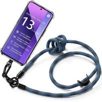 Case - E.F.CONNECTION - For Xiaomi Redmi Note 13 Pro+ 5G - Shockproof Protection - Sturdy Lanyard - Blue