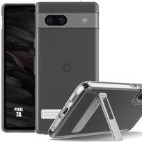 Transparent Silicone Case for Google Pixel 7a, Protection with Phone Stand