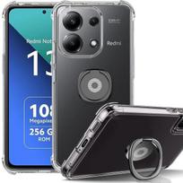 Coque - E.F.CONNECTION - Pour Xiaomi Redmi Note 13 4G - Silicone Transparent - Support Réglable - Protection Chocs