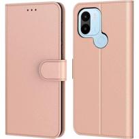 Coque pour Redmi A1+/A2+ / A1 Plus/A2 Plus - Fermeture Magnétique Cuir PU Solide Élégant Rose