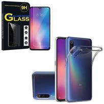 Coque - VCOMP - Xiaomi Mi 9 - UltraSlim - Transparent - Film Verre Trempé