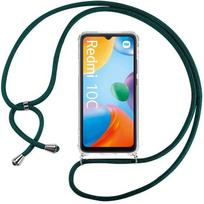 Protective Case - E.F.CONNECTION - Xiaomi Redmi 10C - Transparent - Night Green - Flexible