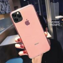 Silicone Case - E.F.Connection - for iPhone 13 mini - Pink - Ultra slim - 2 Tempered Glasses