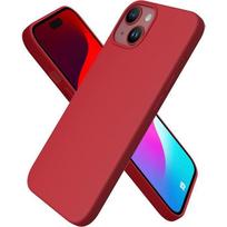 Silicone Case - for iPhone 15 - Matte Red - Ultra Slim - Flexible - Shock and Scratch Protection