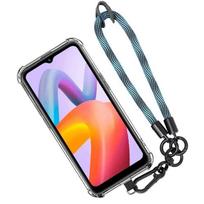 Coque pour Xiaomi Redmi A1 - A2 - Antichoc - Anti-Rayures - Dragonne Détachable Bleue