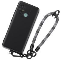 Case - E.F.CONNECTION - For Xiaomi Redmi 12C/11A - Shockproof Protection - Detachable Bracelet - Black/Gray