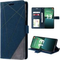 Case for Xiaomi 13 Flip Case Synthetic Leather Shockproof - Navy Blue
