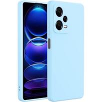 Coque - E.F.CONNECTION - Pour Xiaomi Redmi Note 12 Pro 5G - Silicone TPU - Ultra Slim - Souple - Bleu Ciel