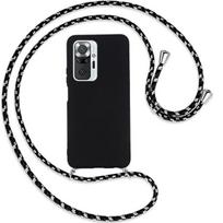 Coque de Protection - E.F.CONNECTION - Redmi Note 10 Pro 5G - Souple - Noir - Avec Bandoulière