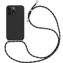 Protective Case - E.F.CONNECTION - for iPhone 13 Pro - Flexible - Black - Silicone