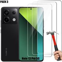 Protecteur d'écran - E.F.Connection - Redmi Note 13 Pro - Pack de 3 - Verre Trempé - Ultra Slim 9H