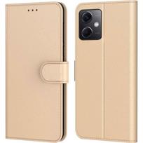 Protective Case - E.F.CONNECTION - Redmi Note 12 - Leather Effect - Anti-Scratch - Gold